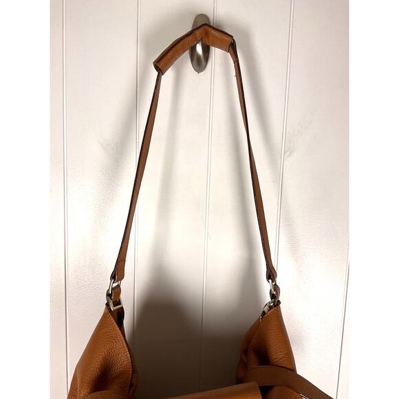 Meli Melo Thela Carmel Color Pebbled Leather Large Size Bag Purse‎ - Picture 5 of 11